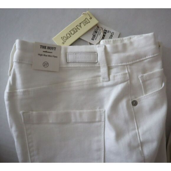 Blank NYC Women's Sz 27 White The Hoyt High-Rise Mini Flare Denim Jeans $98 - Picture 8 of 14